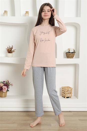 Akbeniz Kız Çocuk Penye Pijama Takım 20425