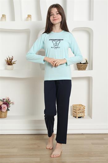 Akbeniz Kız Çocuk Penye Pijama Takım 20421