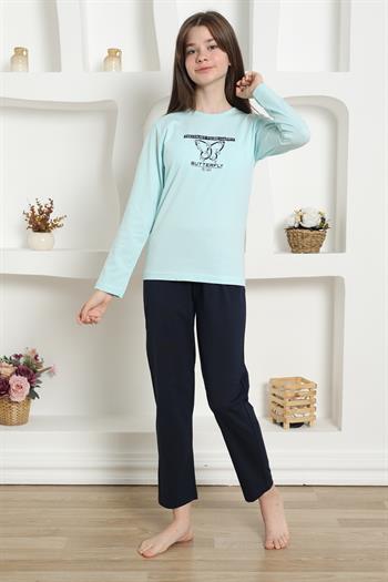 Akbeniz Kız Çocuk Penye Pijama Takım 20421