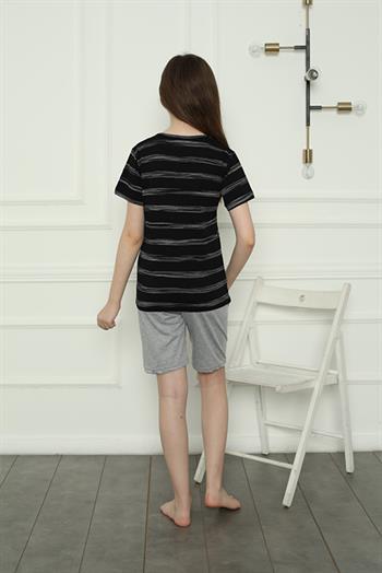 Akbeniz Kız Çocuk Penye Şortlu Pijama Takım 20405
