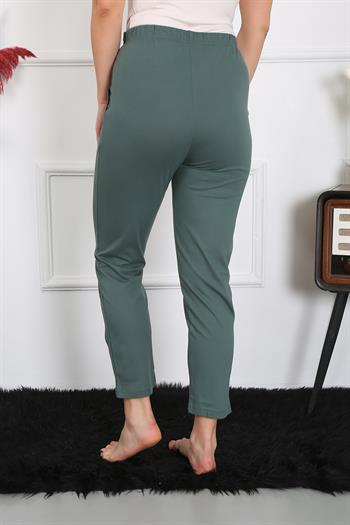 Akbeniz Pamuklu Haki Tek Alt Pijama 27523