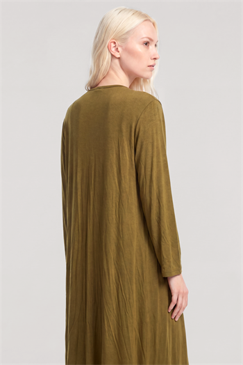 Akbeniz Uzun Kimono 3lü Takım Yeşil