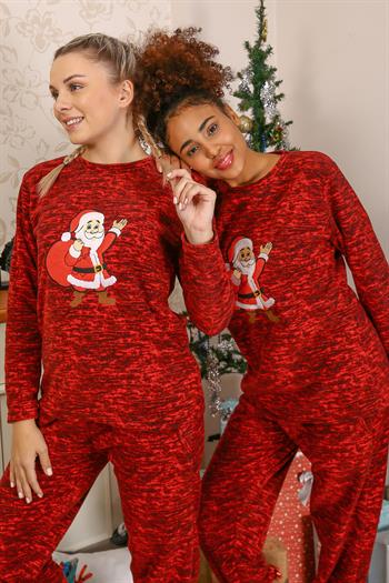 Akbeniz Welsoft Kadın Polar Sevgili Kombini Pijama Takımı 50125 Tek Takım Fiyatıdır