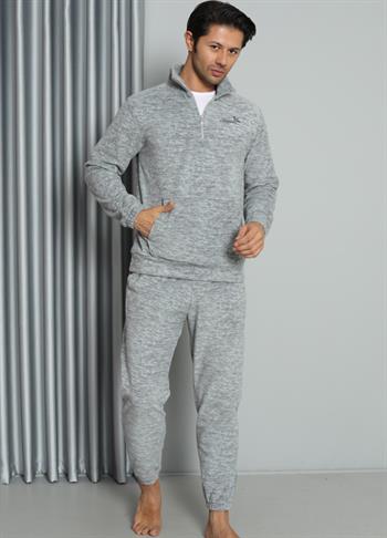 Akbeniz WelSoft Polar Fermuarlı Erkek Pijama Takımı 6840