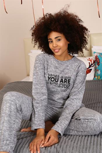 Akbeniz Welsoft Polar Kadın Pijama Takımı 8518