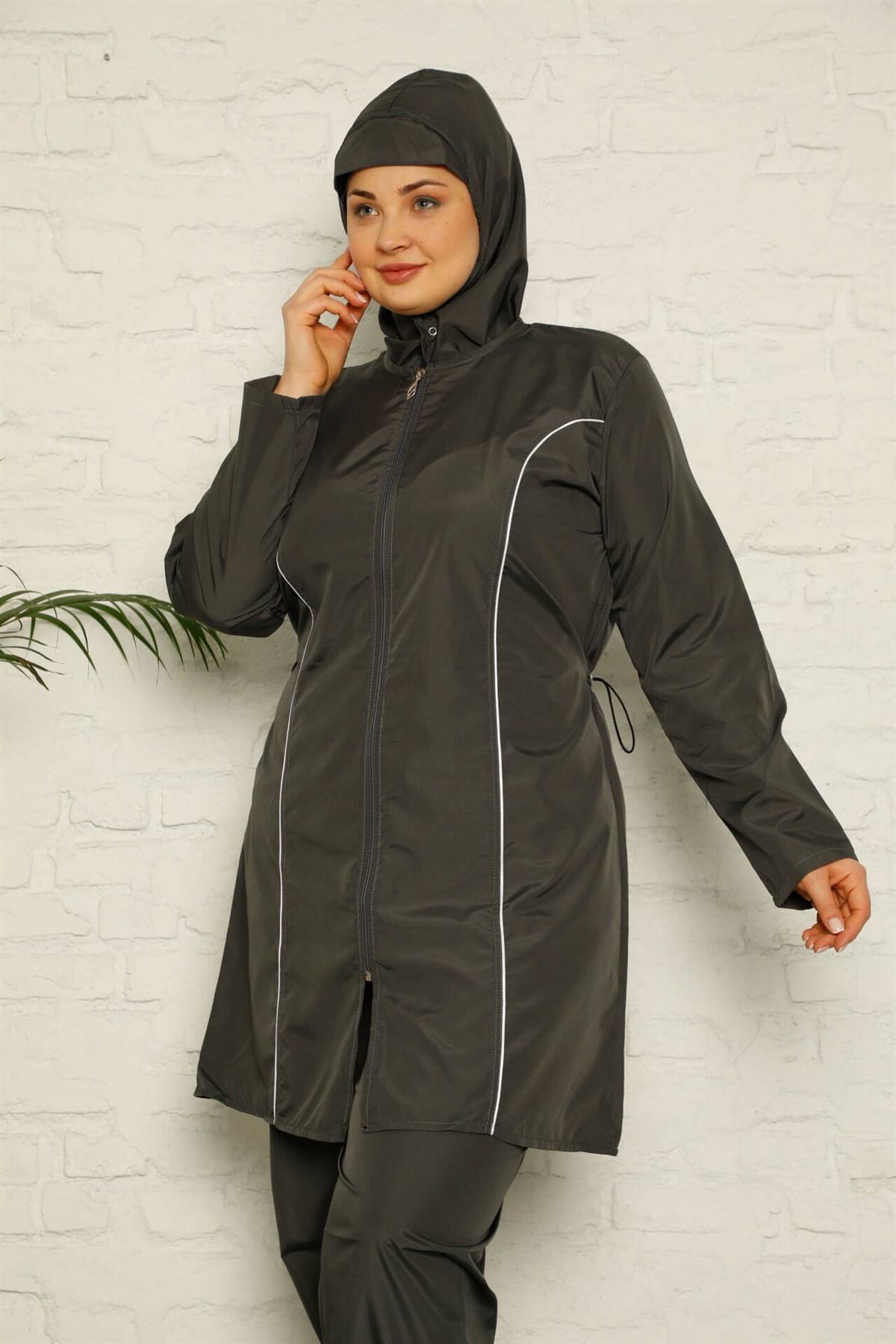 Akbeniz  Tam Tesettür Büyük Beden Mayo 28166