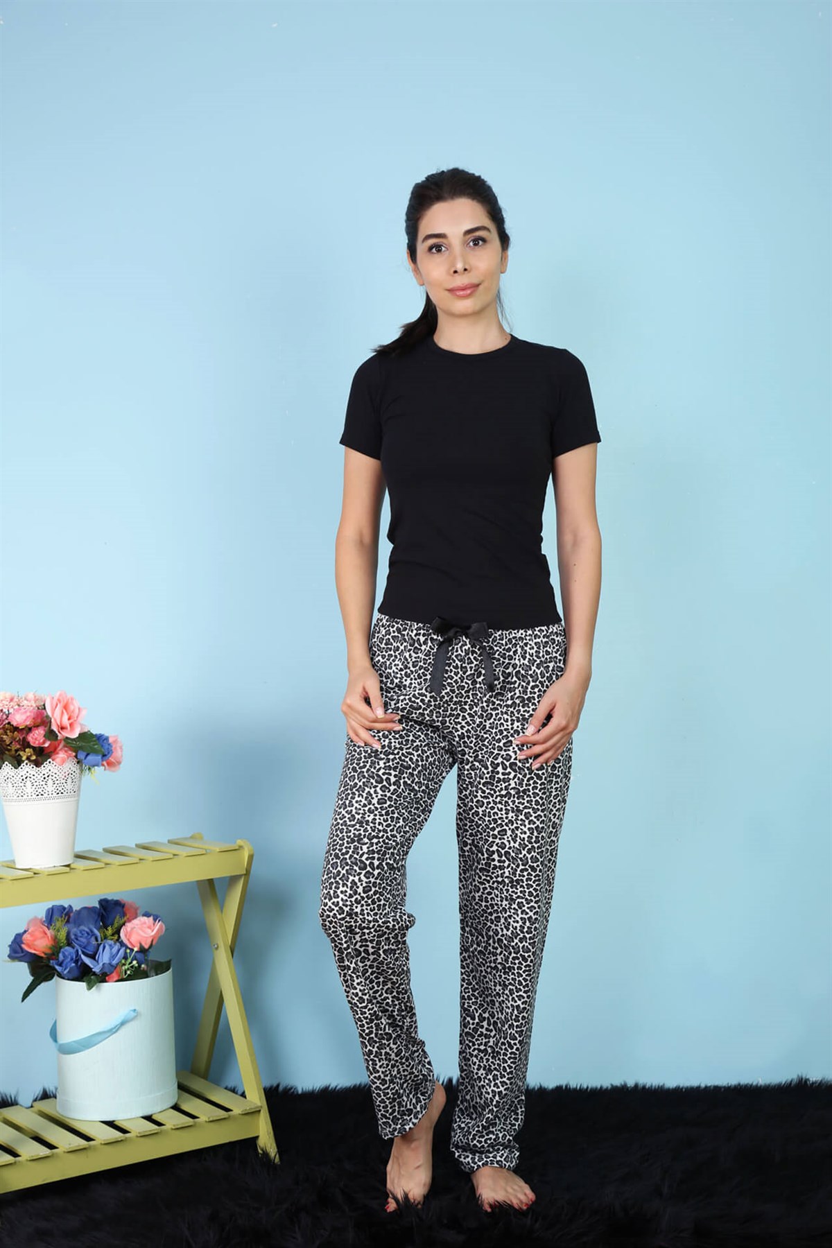 Akbeniz Bayan Tek Alt Pijama 27146