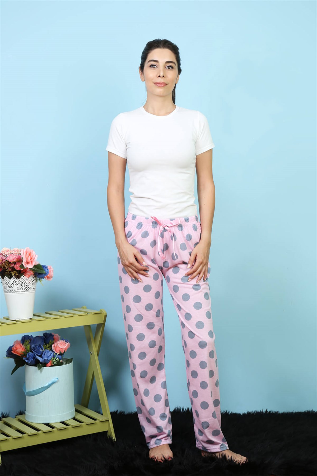Akbeniz Bayan Tek Alt Pijama 27149