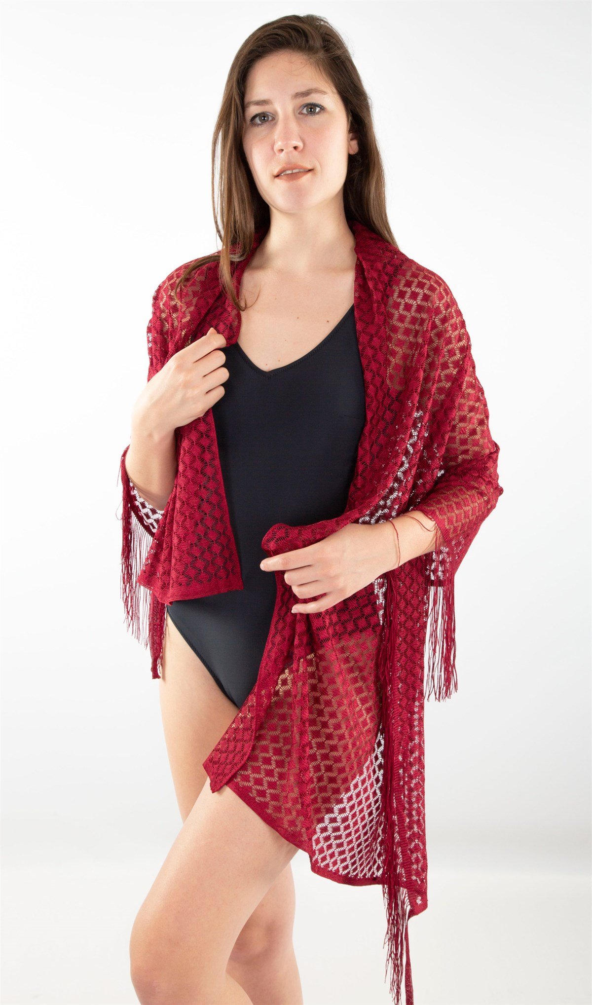 Akbeniz Dantelli Pareo 25359