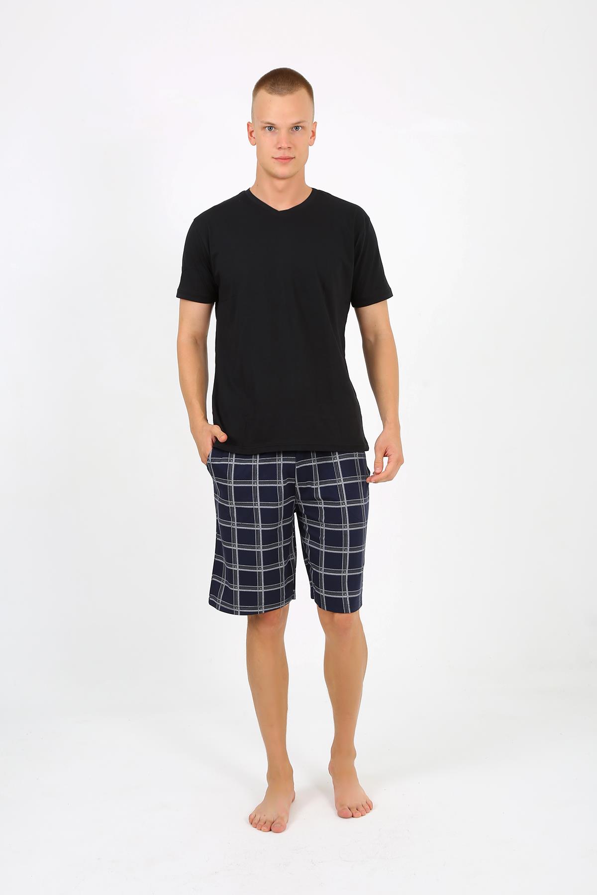 Akbeniz Erkek 2 İplik Penye Tek Alt Şort Lacivert 27550