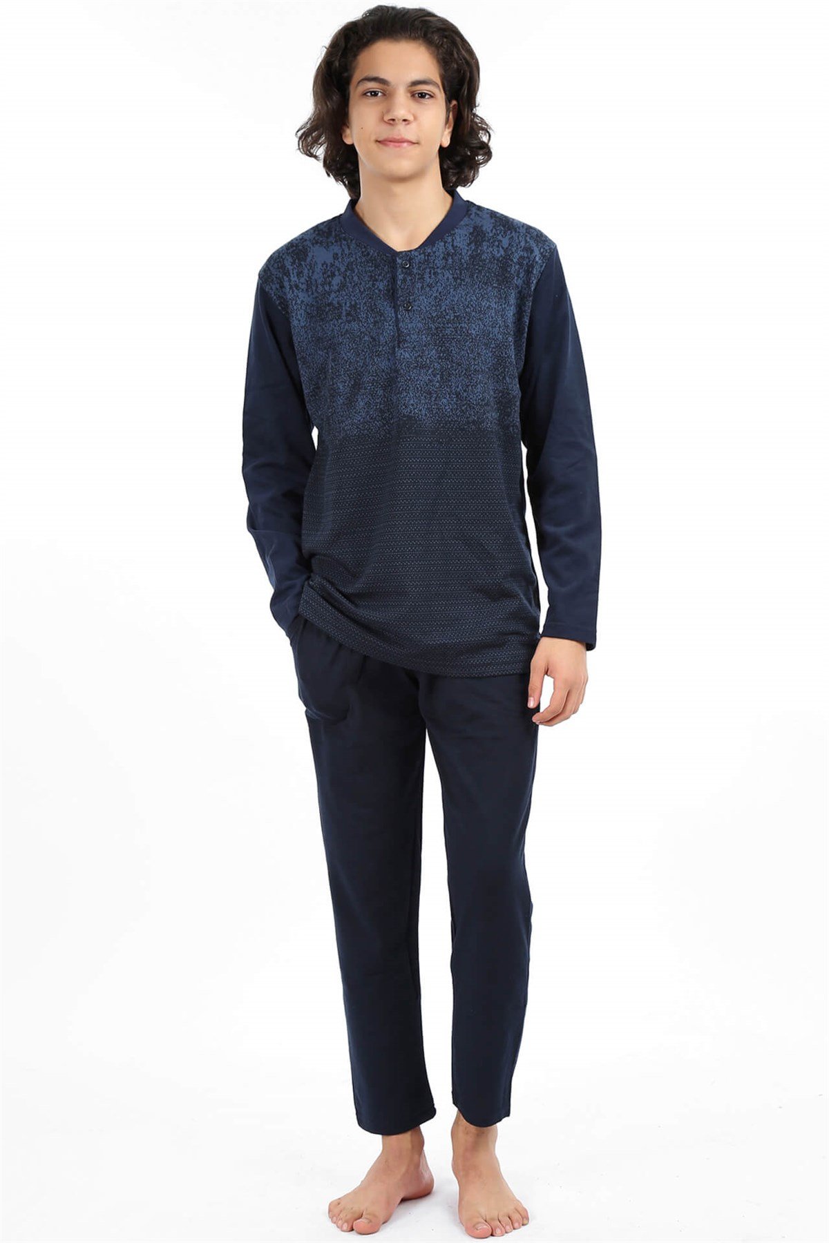 Akbeniz Erkek Lacivert Pijama Takım 6693