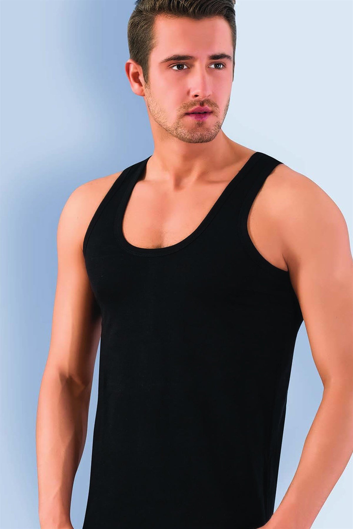 Akbeniz Erkek Likralı Atlet 6573