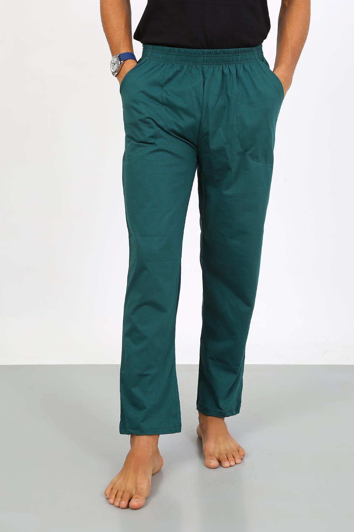 Akbeniz Erkek Pamuk Yeşil Tek Alt Pijama 27495