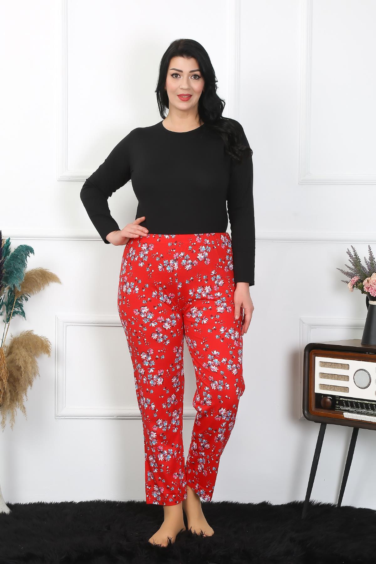 Akbeniz Kadın Büyük Beden Tek Alt Pijama 27503