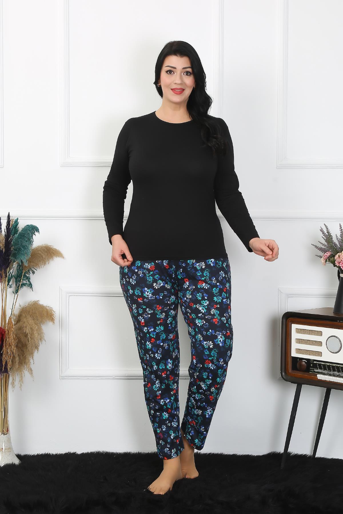 Akbeniz Kadın Büyük Beden Tek Alt Pijama 27501