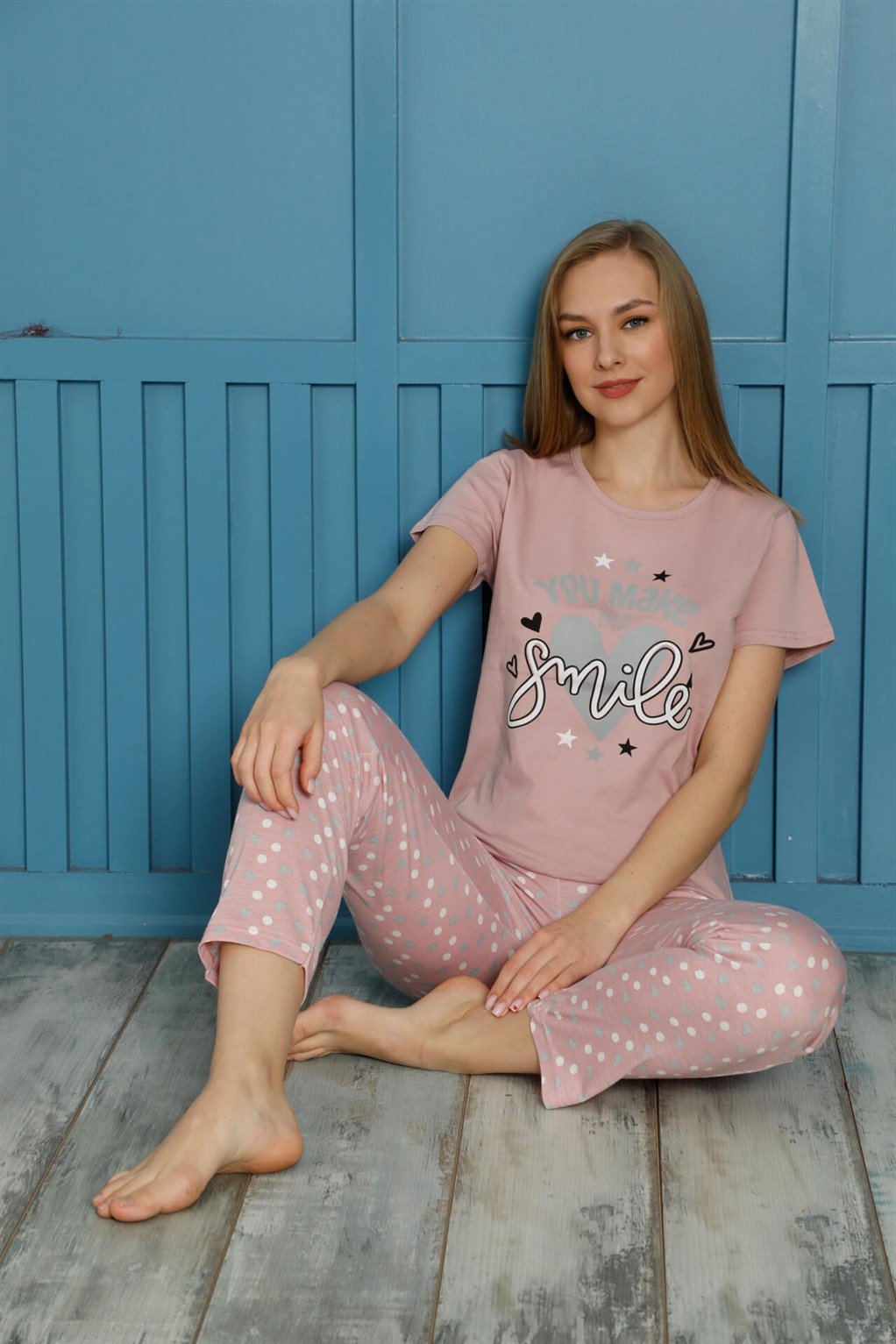 Akbeniz Kadın Pamuk Pijama Takım 20501P