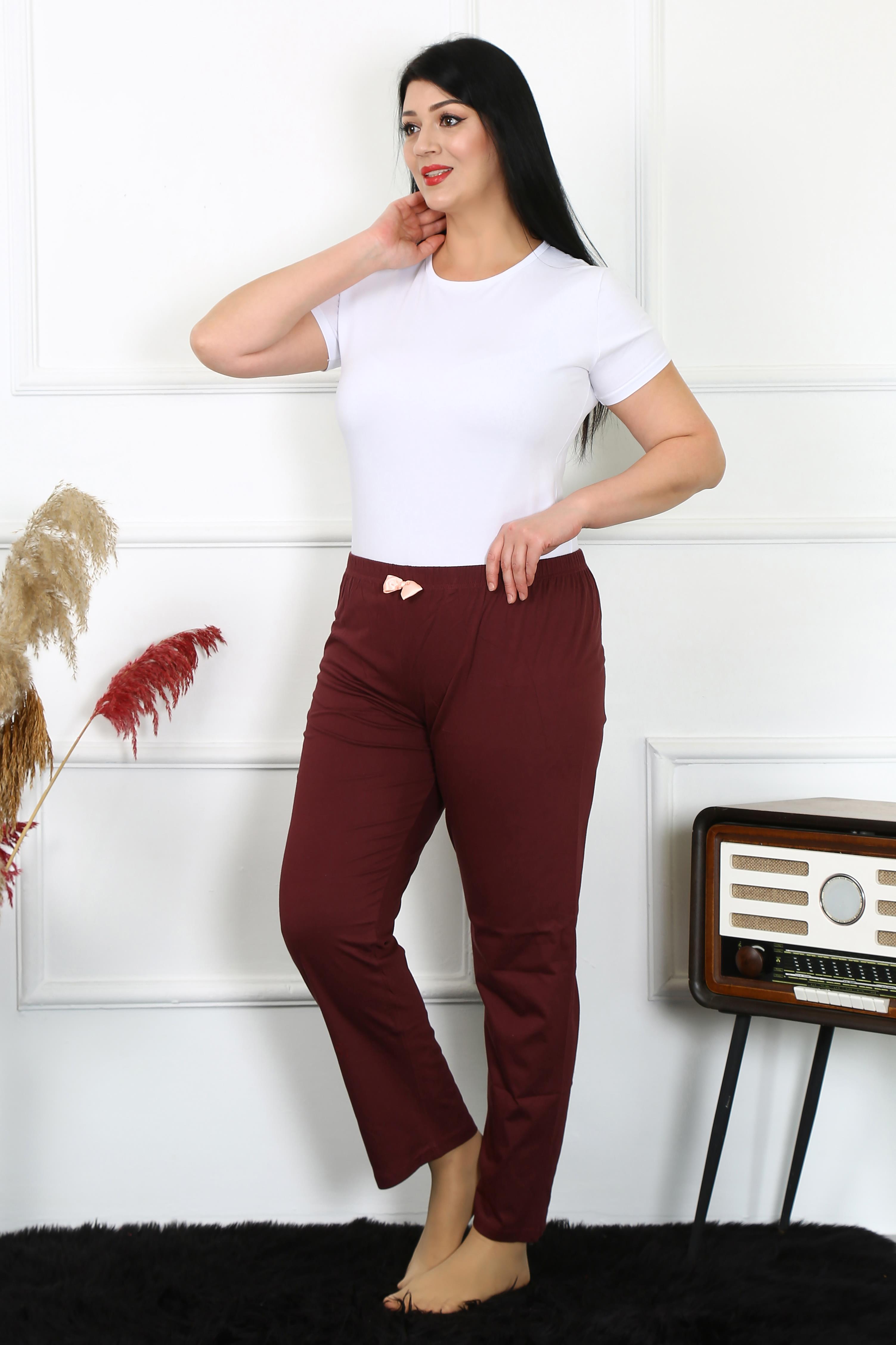 Akbeniz Kadın Pamuklu Büyük Beden Alt Pijama 27498