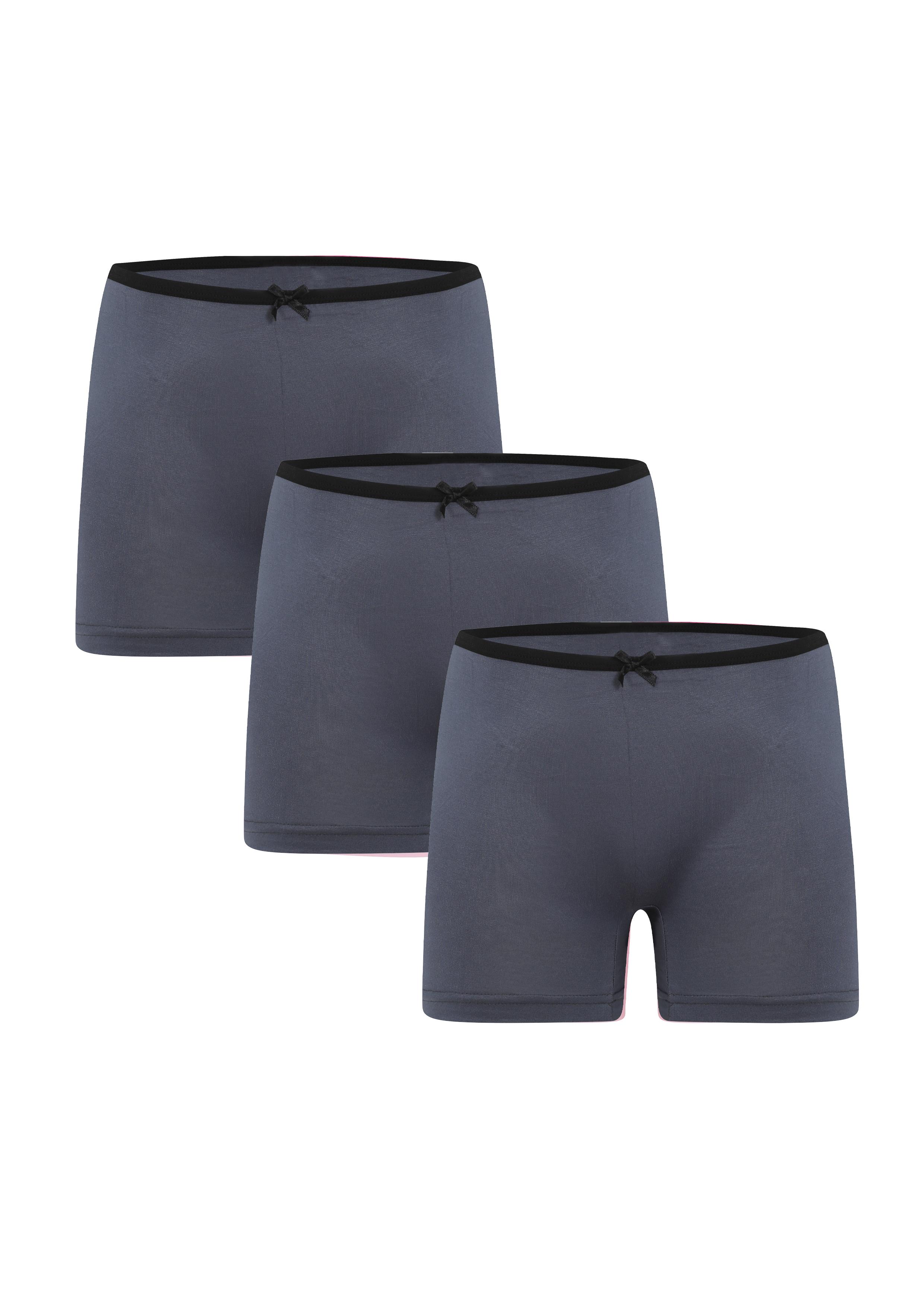 Akbeniz Kadın Penye 3lü Boxer Füme 40260