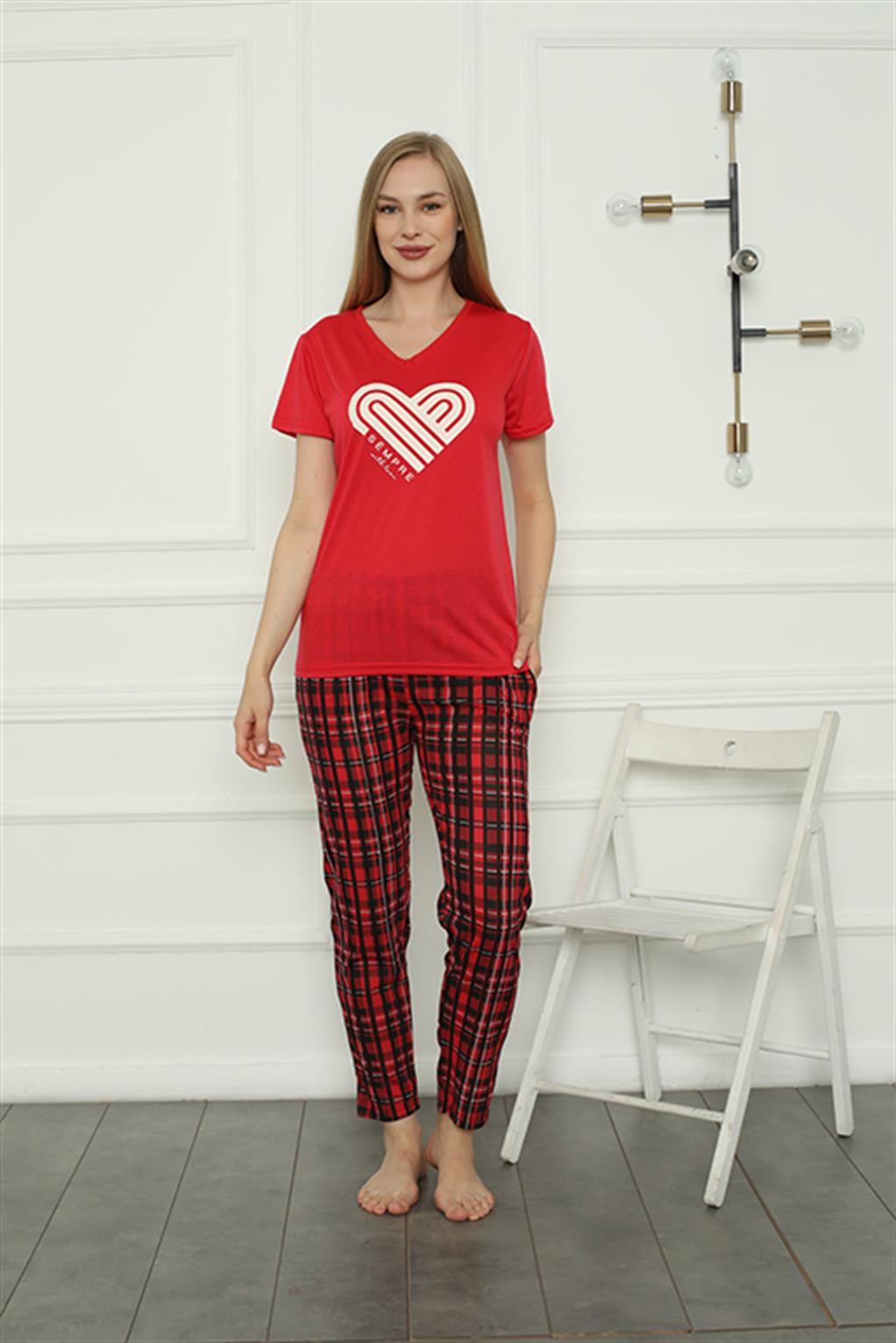 Akbeniz Kadın Penye Pijama Takım 4161