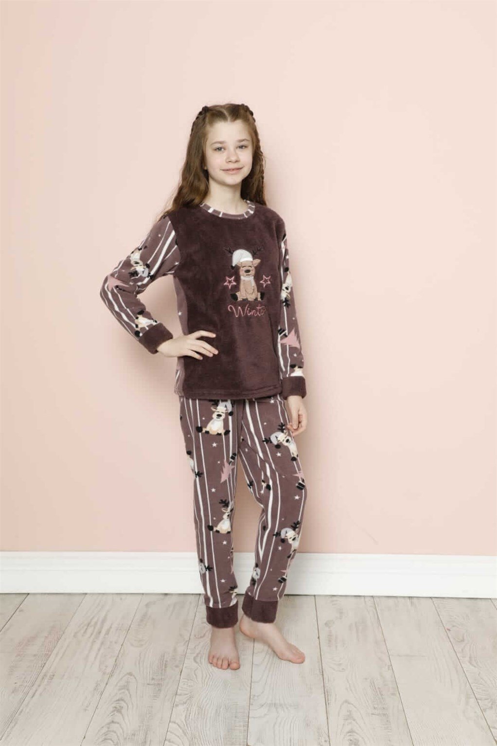 Akbeniz WelSoft Polar Çocuk Pijama Takımı 20294K