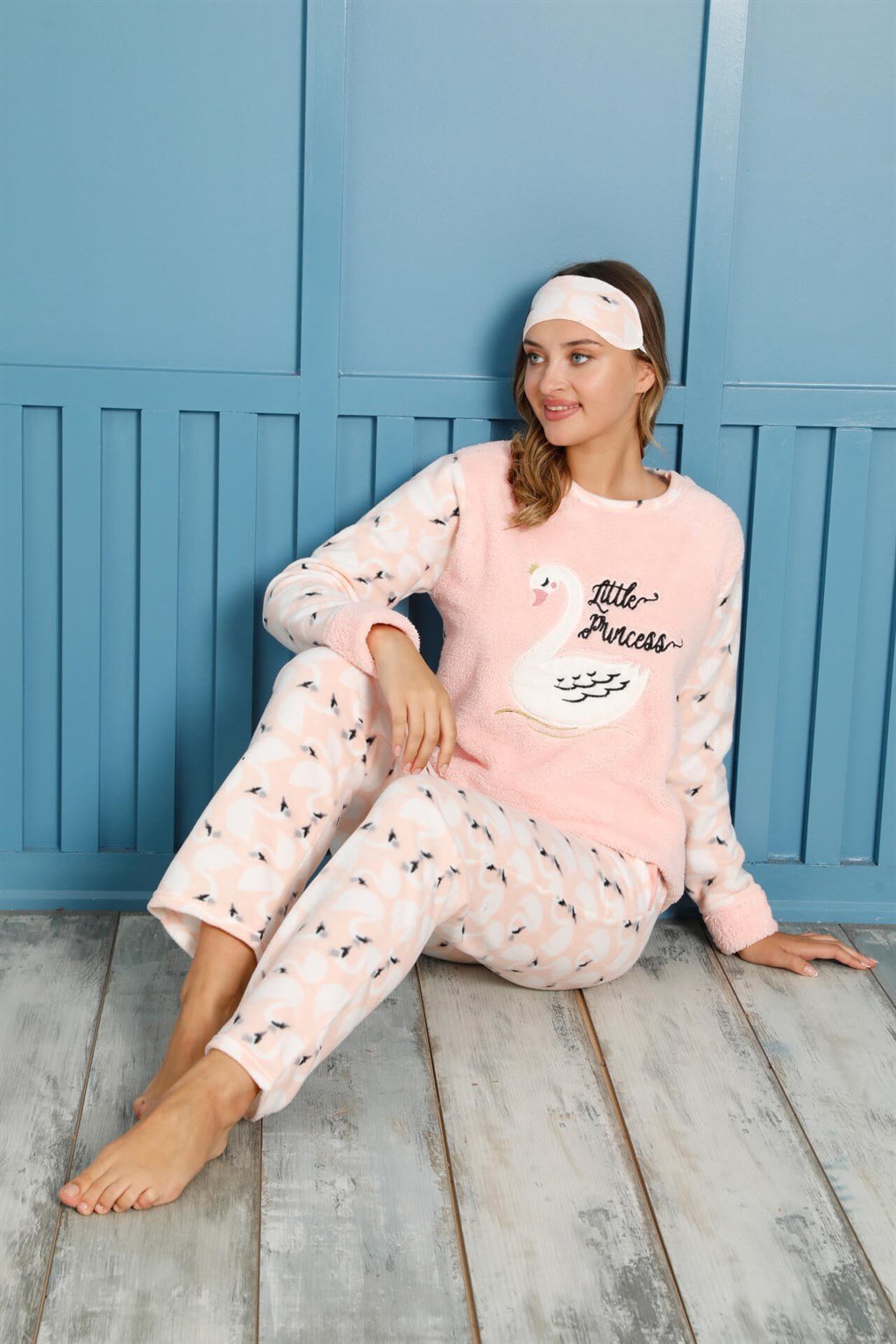 Akbeniz Welsoft Polar Kadın Pijama Takımı 8455
