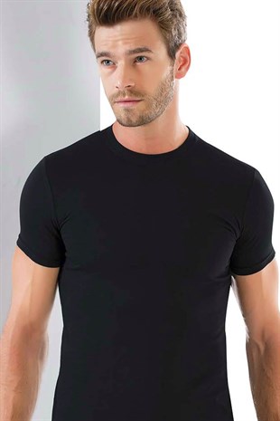 Akbeniz Erkek 0 Yaka Likralı Tshirt  6571