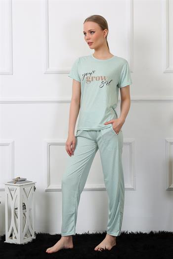 Akbeniz Kadın Kısa Kol Pijama Takım 4140