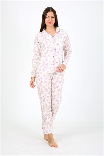 Akbeniz Kadın Penye Uzun Kol Pijama Takım 2776