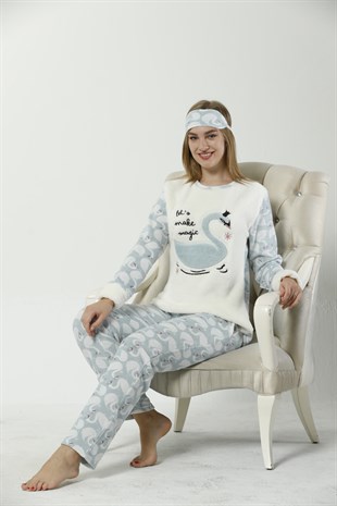 Akbeniz WellSoft Kadın Pijama Takımı 8057