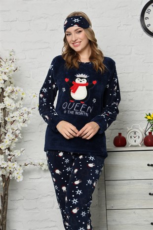 Akbeniz Welsoft Polar Kadın Pijama Takımı 8063