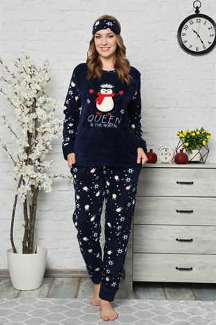 Akbeniz Welsoft Polar Kadın Pijama Takımı 8063
