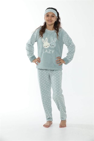 Akbeniz WelSoft Polar Kız Çocuk Pijama Takımı 4534