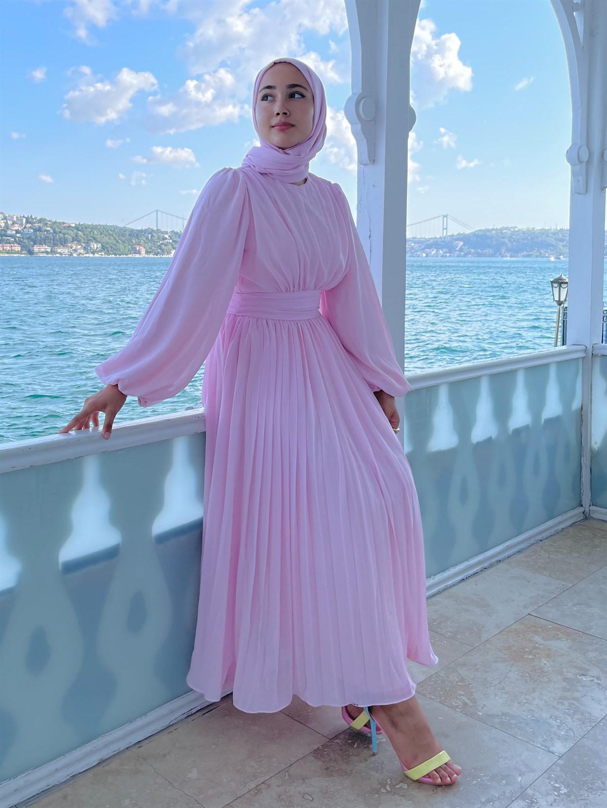 Mina Kuğu Elbise Pembe| Vesna