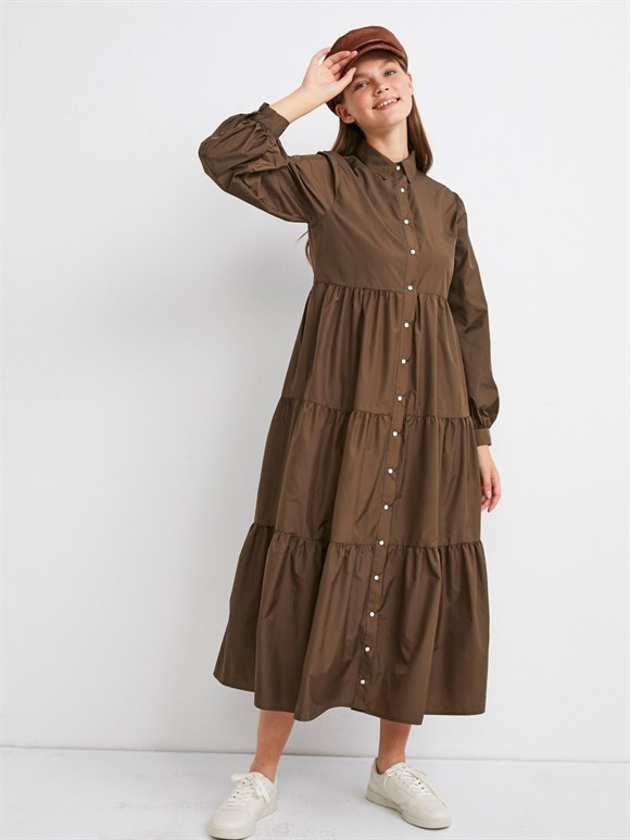 Mina Yağmurluk Elbise Haki | Vesna