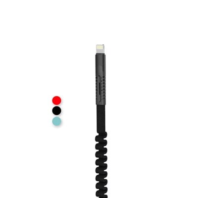 ACK-55 Kumaş Kaplama 2.4A 1,2m Lightning USB Şarj Kablosu