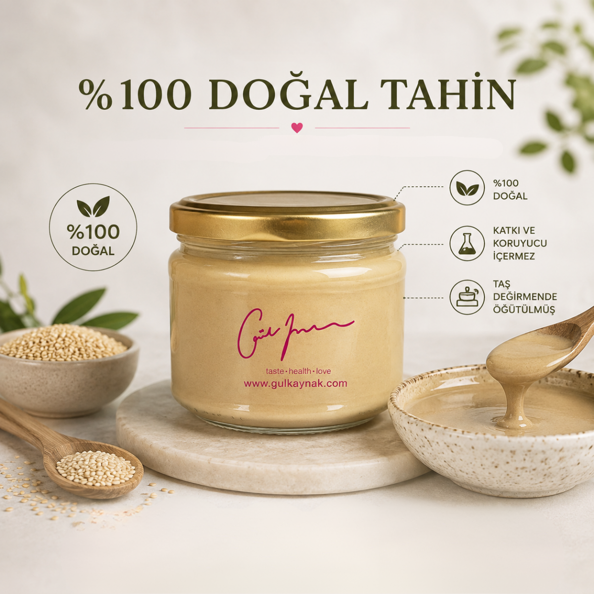 %100 Doğal Tahin 300 ml