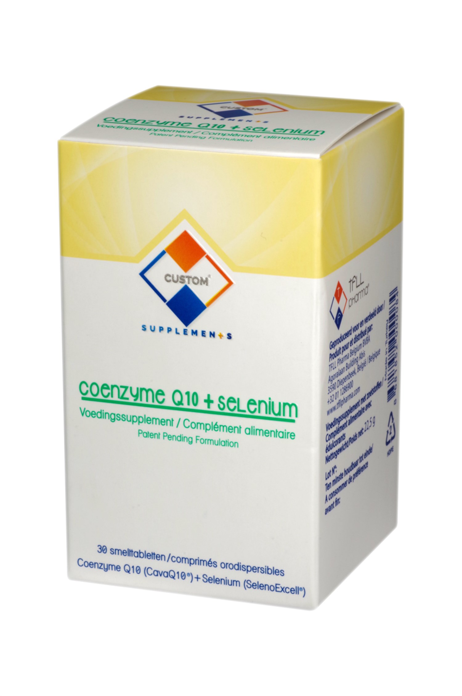Custom Coenzyme Q10 + Selenyum İçeren Takviye Edici Gıda ( 30 Tablet)