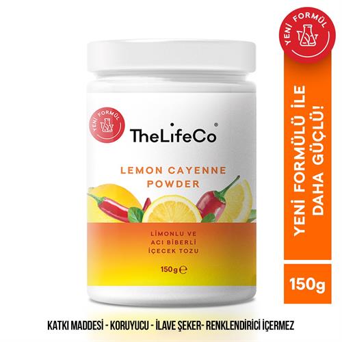 TheLifeCo Limonlu Acı Biberli İçecek Tozu 150 gr