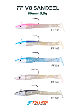 v8 sandeel 80mm 5,5g