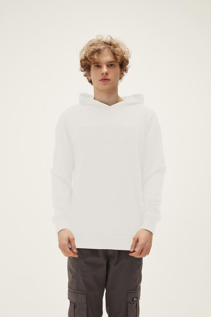 Bad Bear Erkek Insıde Patch Hoodıe Sweatshirt - Beyaz