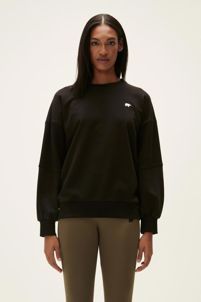 BadBear Phobe Crewneck Nıght Siyah Kadın Sweatshirt