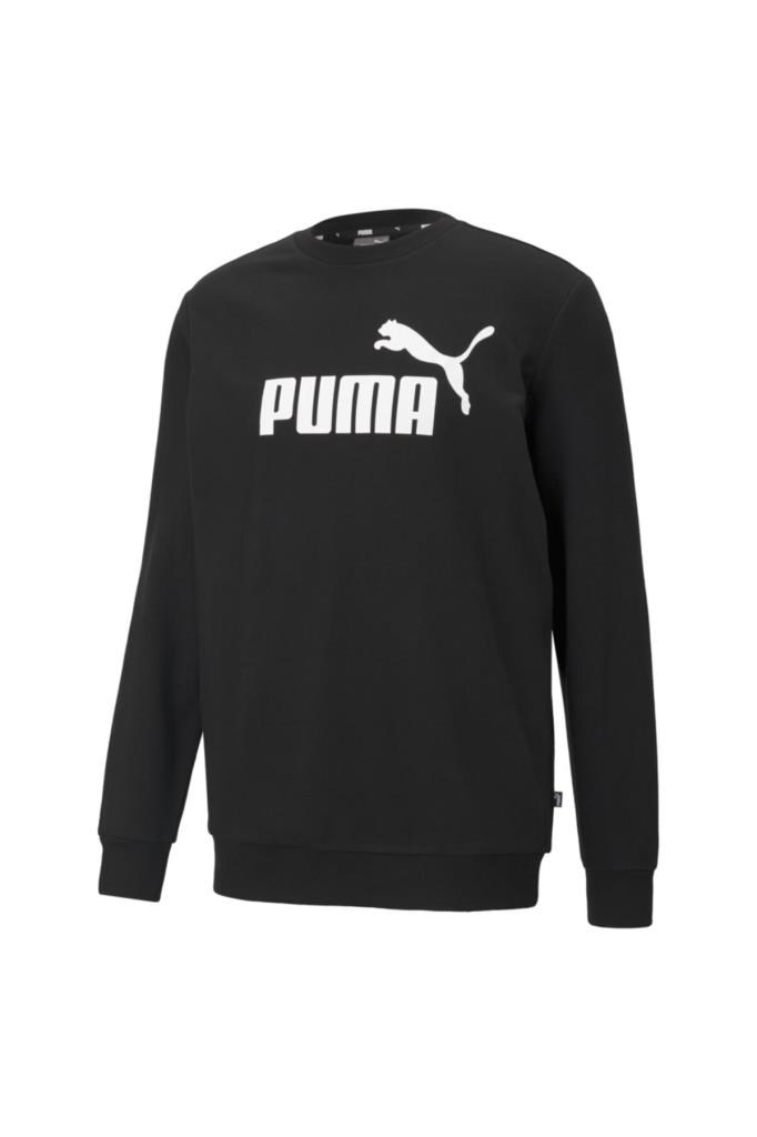 Puma Erkek Siyah Sweatshirt ESS Big Logo Crew 586680-01