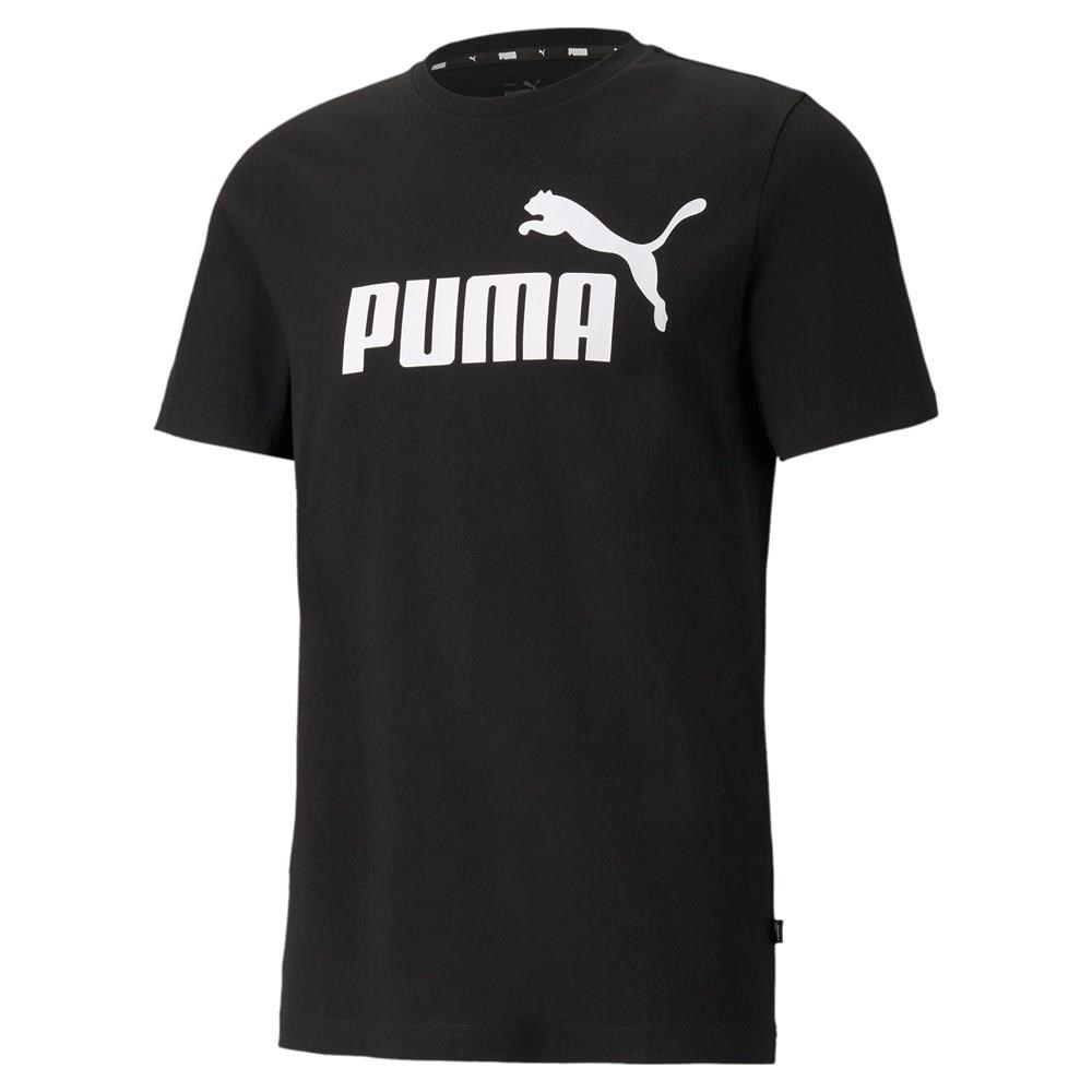Puma Erkek Siyah Tişört ESS Logo Tee Puma Black Erkek Tişört Siyah 586666-01