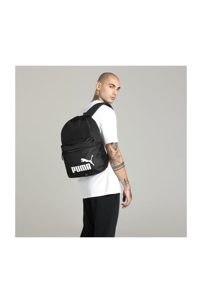 Puma Phase Backpack Unisex Siyah Sırt Çantası 075487 01