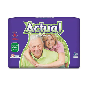 Actual,Actual Yetişkin Hasta Bezi X-Large 30 Lu Paket