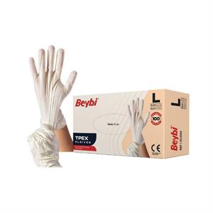 Beybi,Beybi TPEX Eldiven Krem Large - 100'lü Kutu