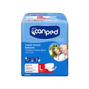 Canped,Canped Belbantlı Tekstil Hasta Bezi Large 14'Lü