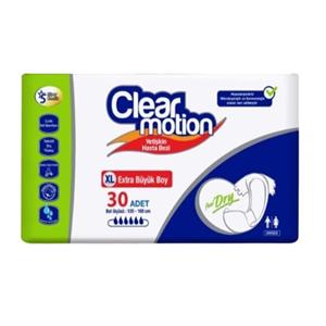 CLEAR MOTION,Clear Motion Yetişkin Bel Bantlı Hasta Bezi XLarge