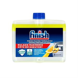 Finish,Finish Limonlu Bulaşık Makinesi Temizleyici, Koku Giderici Hijyenik Bakım Sıvısı 250 ml