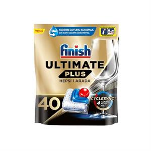 Finish,Finish Ultimate Plus 40 Kapsül Hepsi Bir Arada Bulaşık Makinesi Tableti